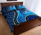 aboriginal-quilt-bed-set-dolphin-and-aboriginal-dot-patterns