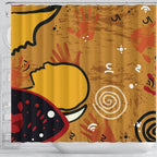 aboriginal-shower-curtain-mother-and-son-hand-art