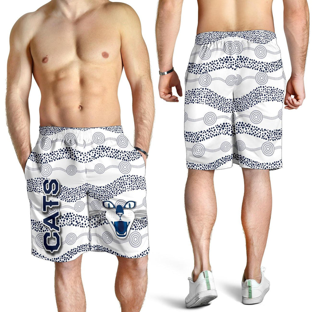 geelong-men-shorts-cats-indigenous-white
