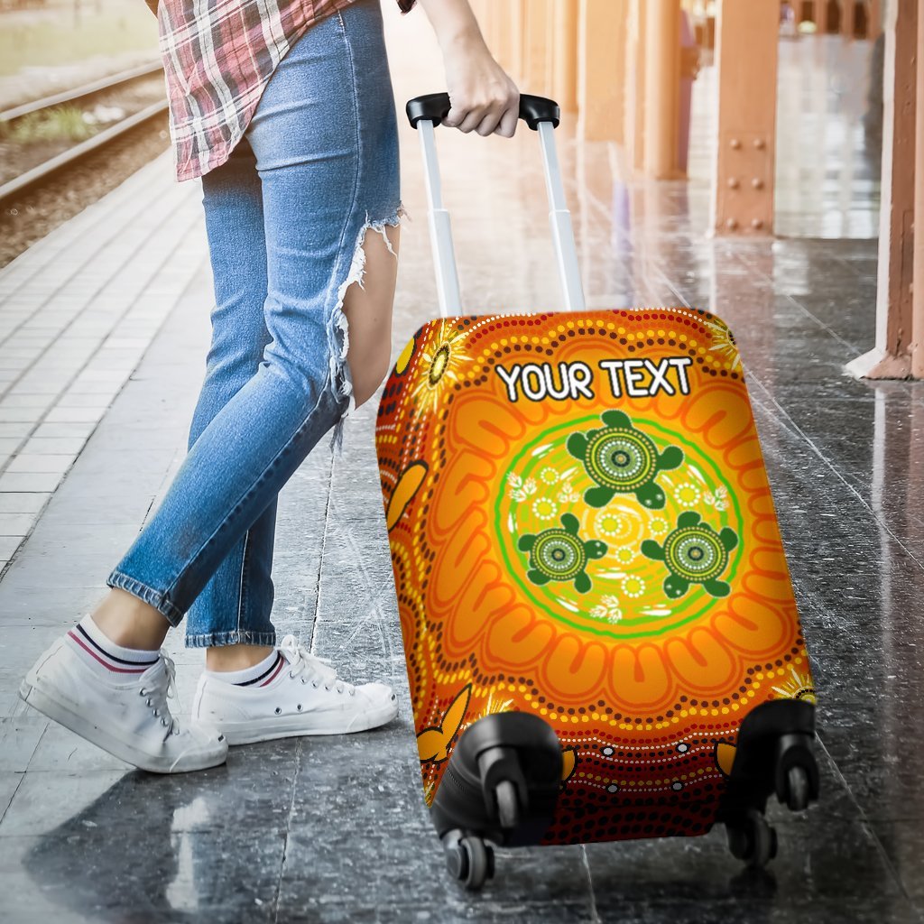 custom-text-aboriginal-luggage-covers-turtle-circle-dot-painting-art