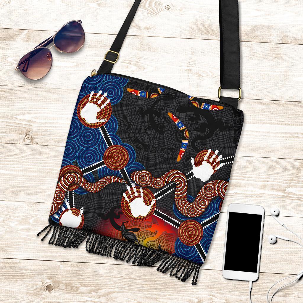 aboriginal-boho-bags-australian-boomerang-and-snake-indigenous-art