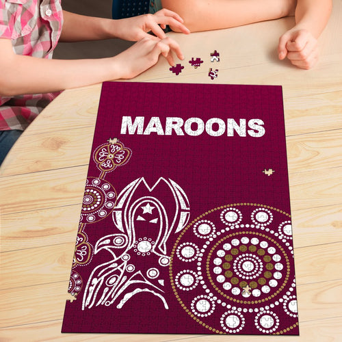 queensland-premium-wood-jigsaw-puzzle-maroons-simple-indigenous