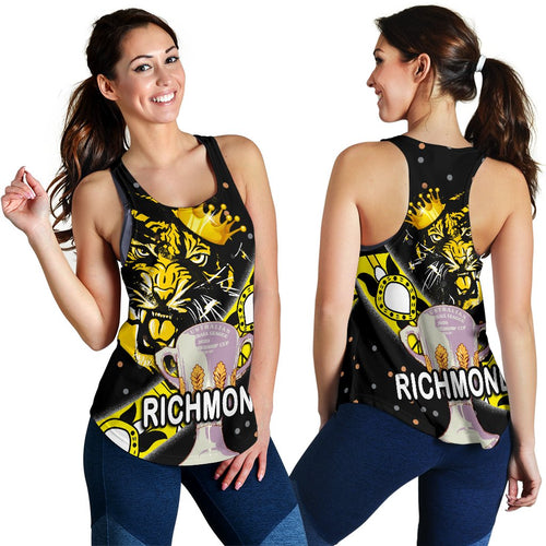 Richmond Premier Women Racerback Tank Tigers Dotted - Vibe Hoodie