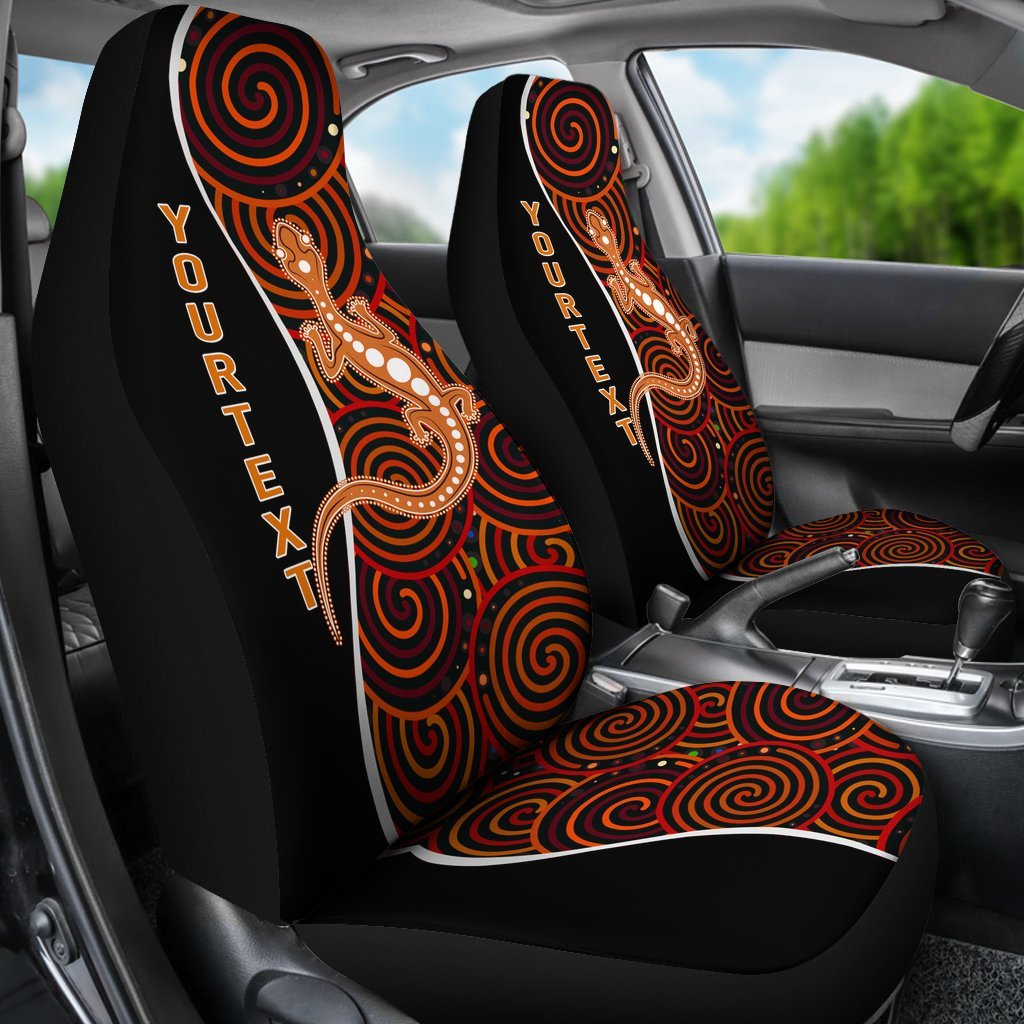 aboriginal-personalised-car-seat-covers-indigenous-lizard-dreaming