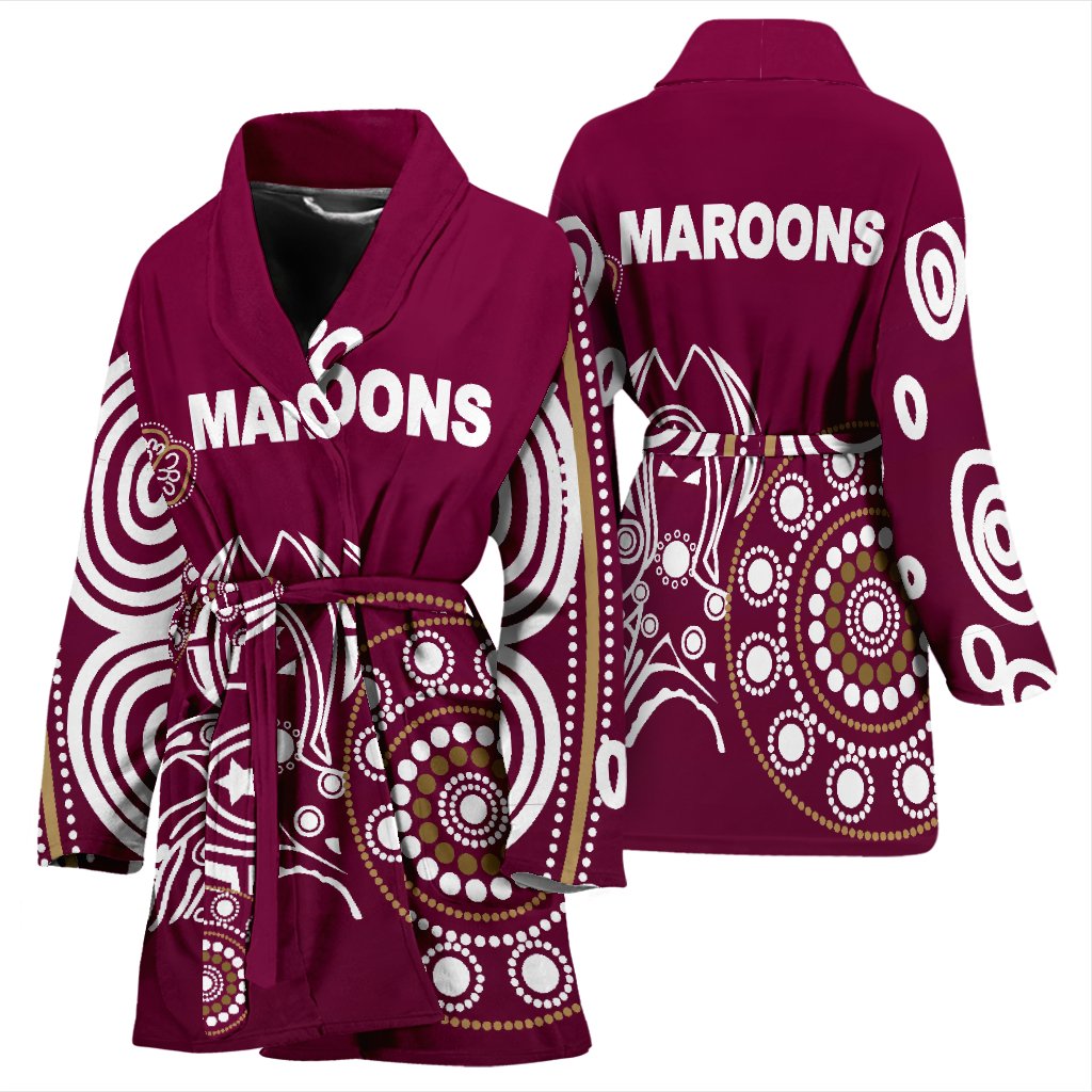 queensland-womens-bath-robe-maroons-simple-indigenous