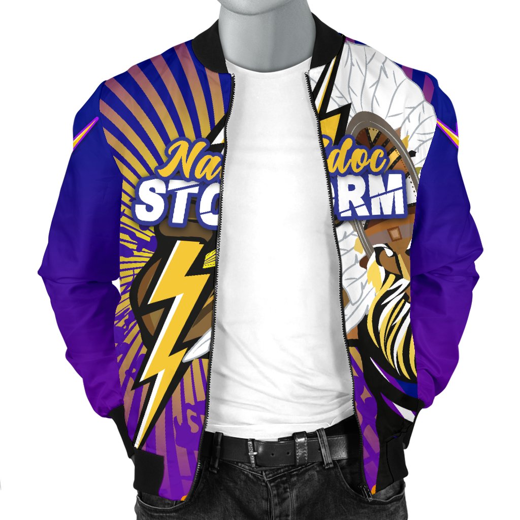 custom-personalised-storm-naidoc-week-mens-bomber-jacket-indigenous-style