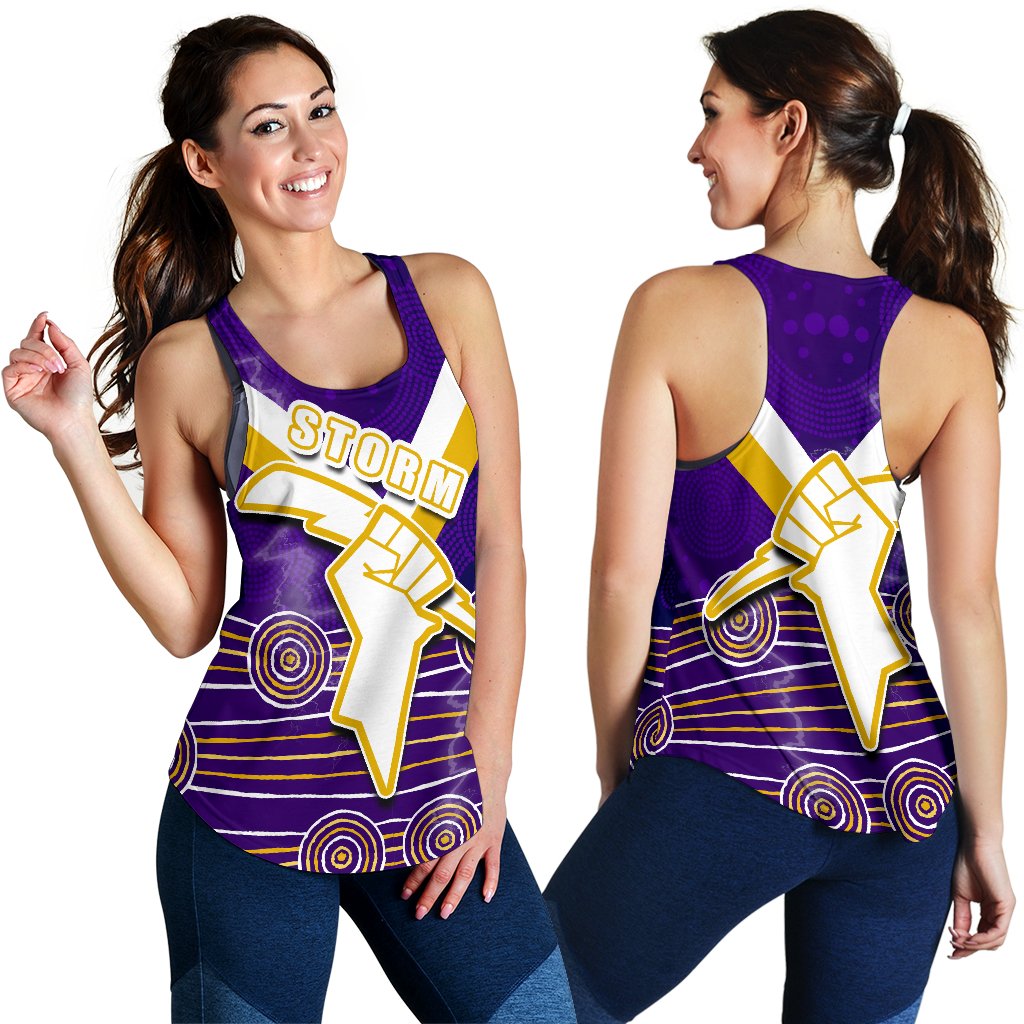 Storm Women Racerback Tank Indigenous Melbourne - Vibe Hoodie