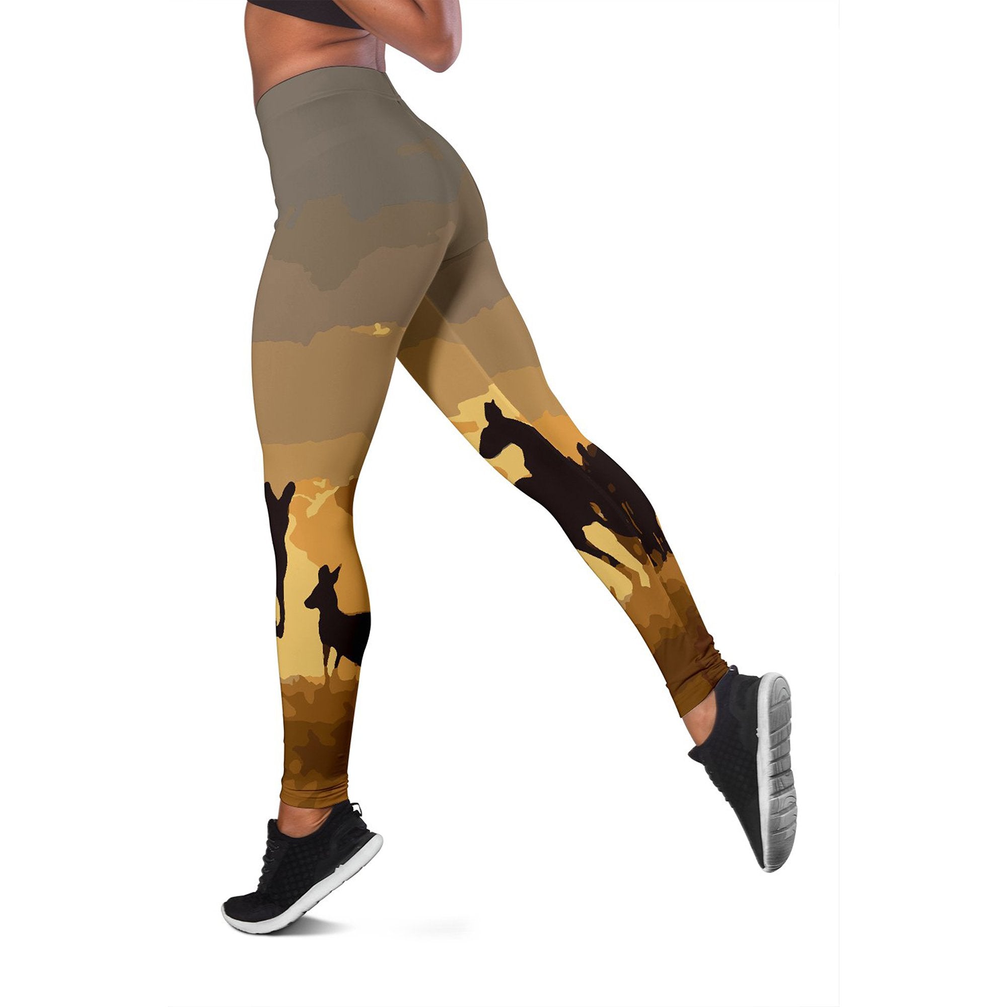 leggings-kangaroo-tight-pants-family-sunset-painting-ver02a