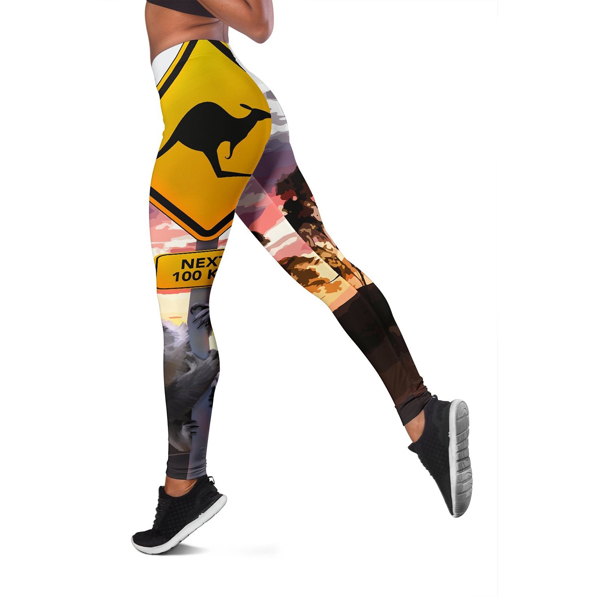 leggings-koala-tight-pants-kangaroo-sign-sunset-landscape-art