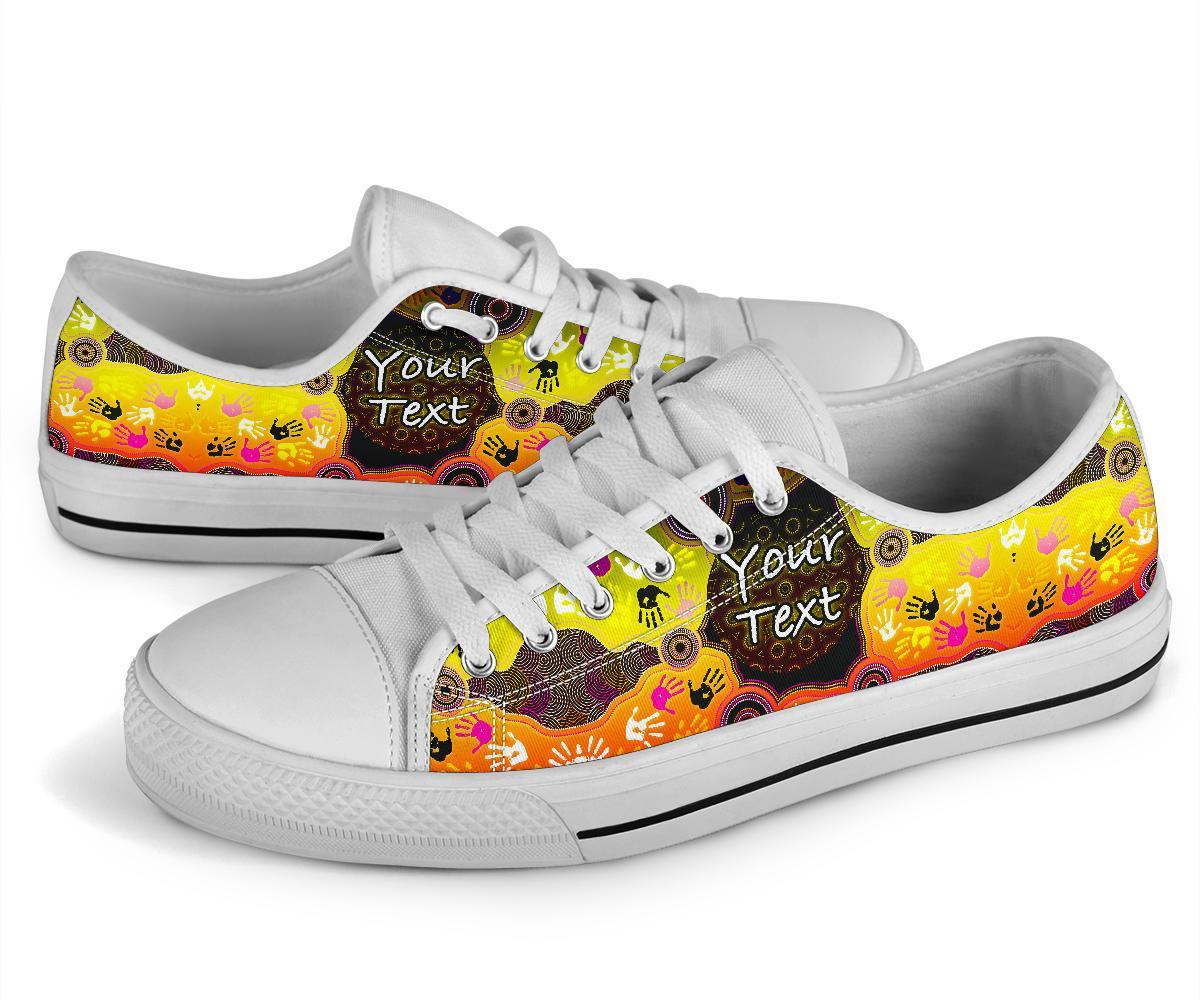 custom-aboriginal-low-top-shoe-indigenous-circle-dot-painting-hand-art-bn18