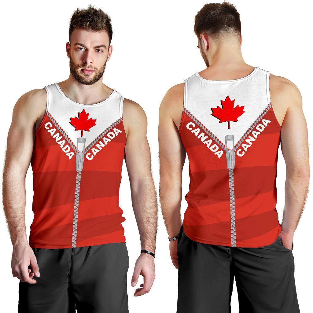 canada-men-tank-top-with-straight-zipper-style-red