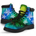 aboriginal-all-seaason-boots-indigenous-turtle-ocean-dot-painting-art