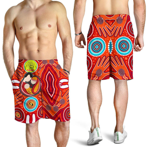 shorts-mens-aboriginal-family-with-dot-painting-art