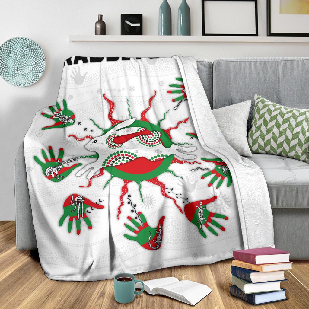 rabbitohs-indigenous-premium-blanket-animals-aboriginal
