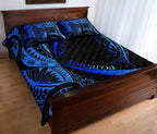 new-zealand-silver-fern-quilt-bed-set-maori-tattoo-circle-style-blue
