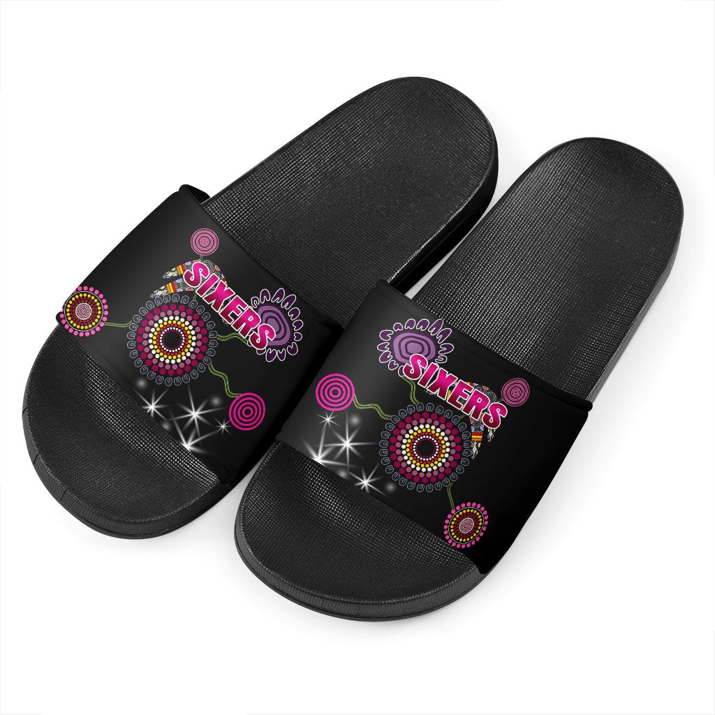 sydney-slide-sandals-sixers-indigenous-black