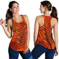 Aboriginal Women's Racerback Tank - Aboriginal Boomerangs And Dot Circle - Vibe Hoodie
