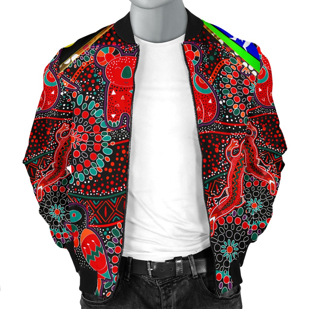 mens-bomber-jackets-aboriginal-animal-dot-acrylic-paint