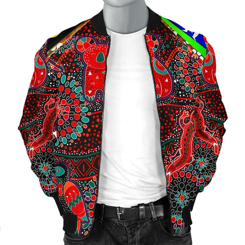 mens-bomber-jackets-aboriginal-animal-dot-acrylic-paint