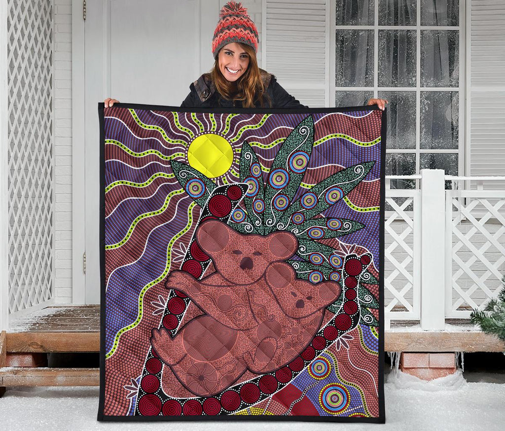 premium-quilts-koala-coverlets-aboriginal-pattern