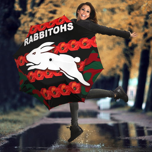 south-sydney-rabbitohs-all-over-print-umbrellas-anzac-day-poppy-flower-vibes