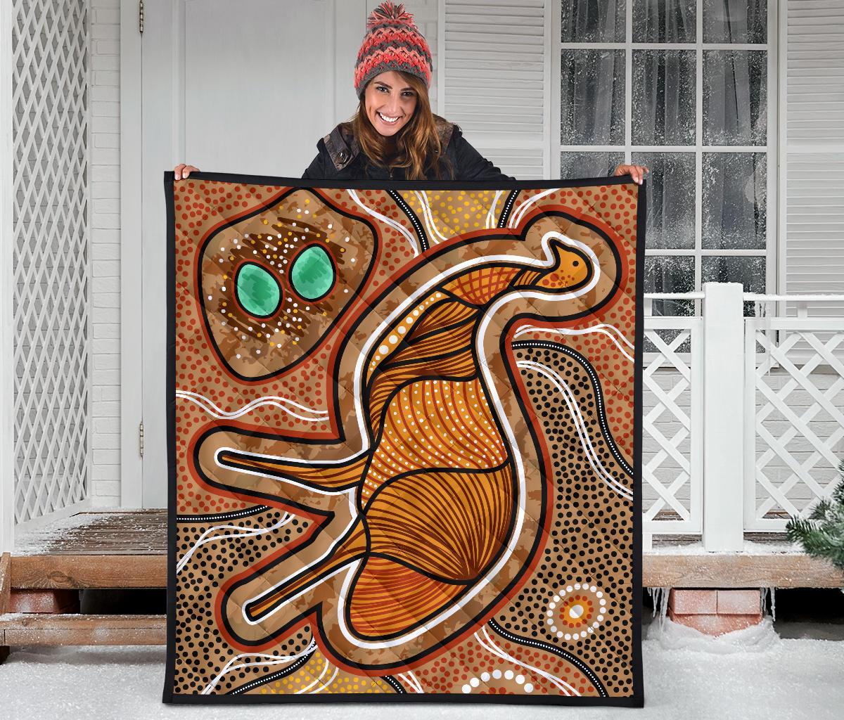 aboriginal-premium-quilt-indigenous-emu-vintage-stye