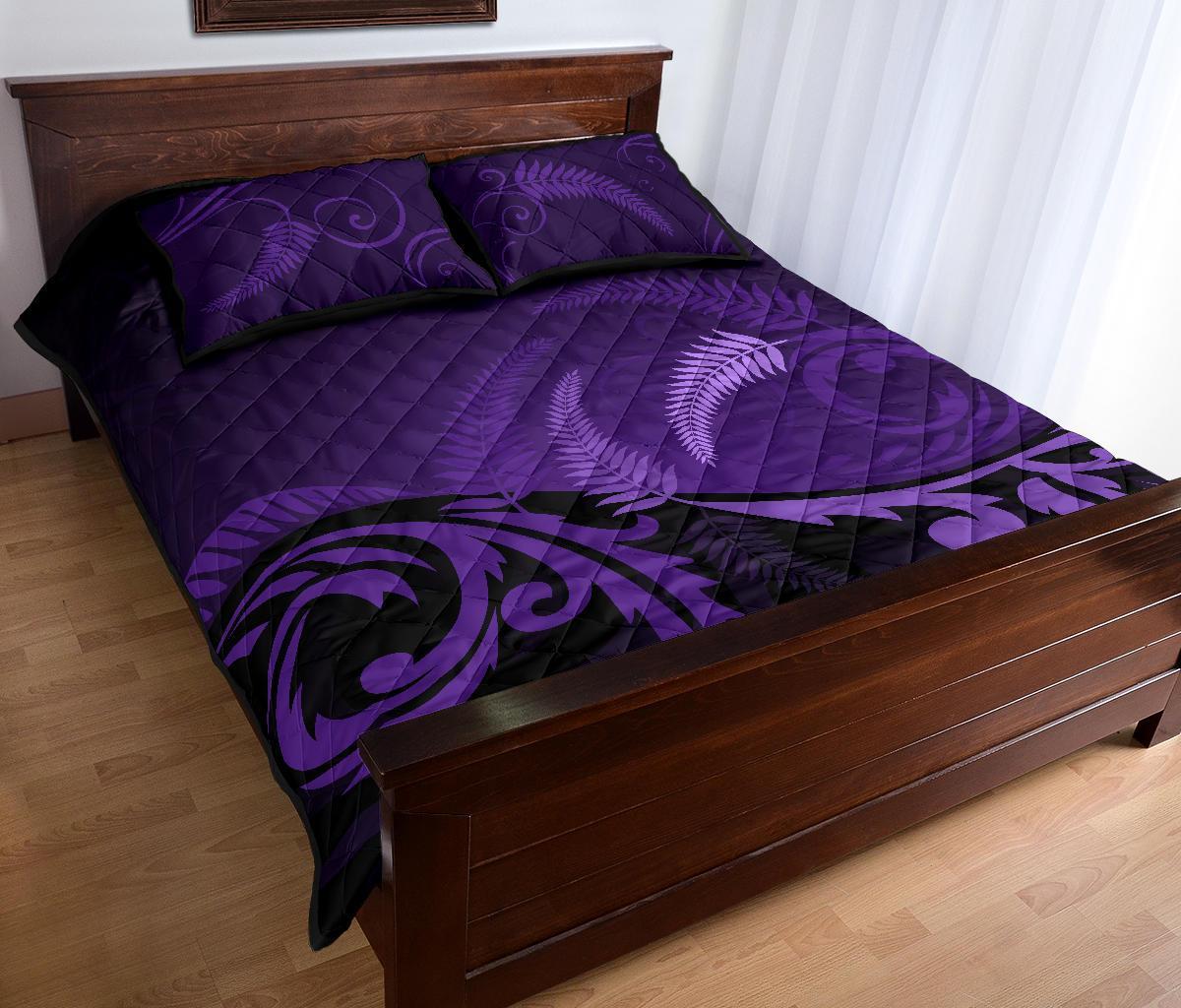 quilt-bed-set-nz-silver-fern-purple-1