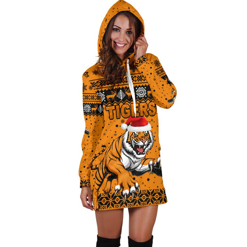 wests-christmas-womens-hoodie-dress-tigers-unique-vibes-orange