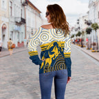 Brumbies Women's Off Shoulder Sweater - Vibe Hoodie