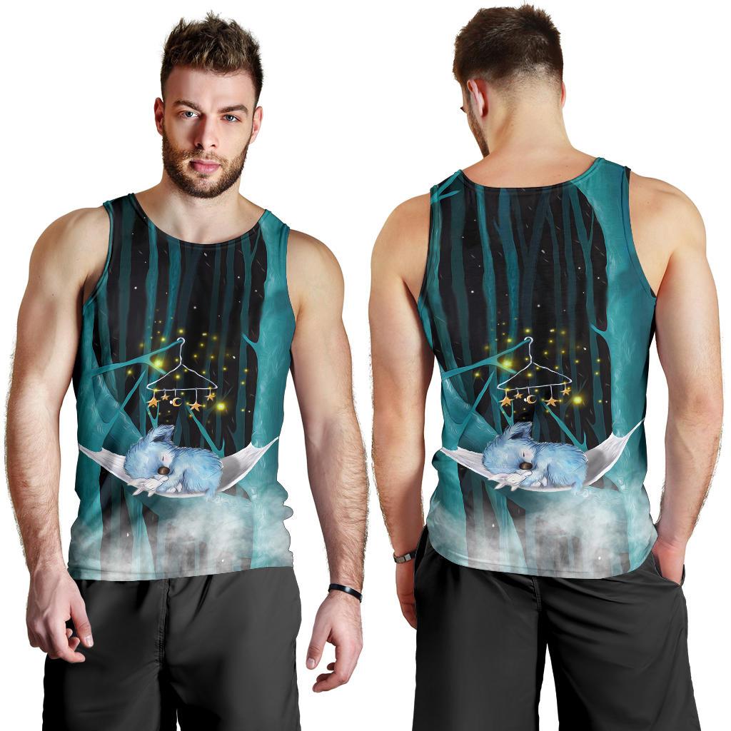 men-tank-top-koala-mens-tank-sleeping-in-forest