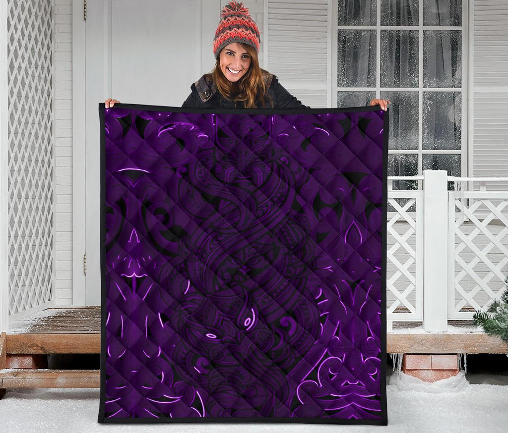 new-zealand-premium-quilt-maori-gods-tumatauenga-god-of-war-purple