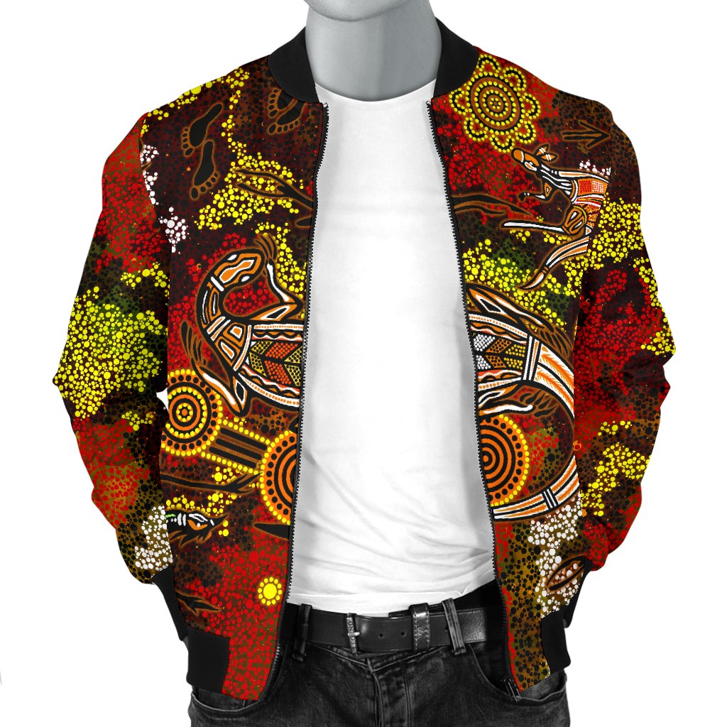 aboriginal-mens-bomber-jacket-kangaroo-and-lizard-dot-painting-art