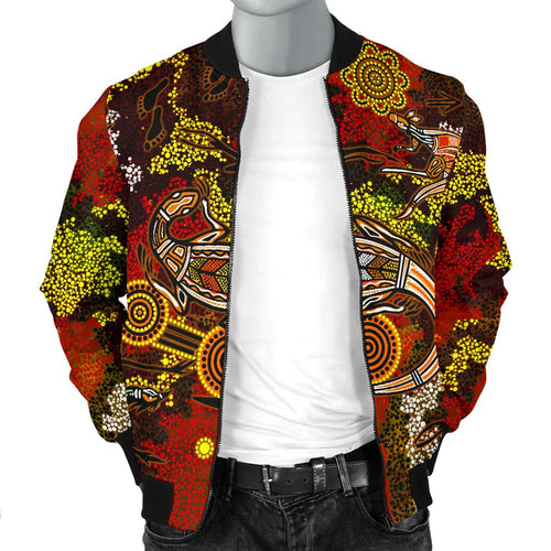 aboriginal-mens-bomber-jacket-kangaroo-and-lizard-dot-painting-art