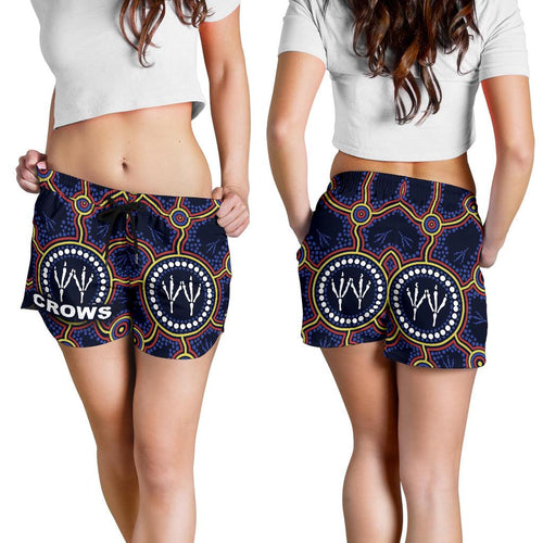 Adelaide Women Shorts Indigenous Crows Footprint - Vibe Hoodie