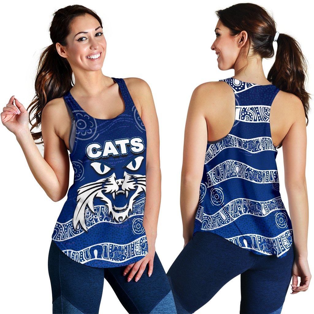 Cats Women's Racerback Tank Aboriginal - Vibe Hoodie
