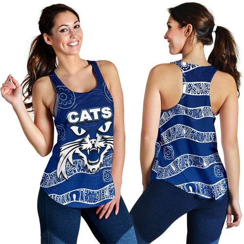 Cats Women's Racerback Tank Aboriginal - Vibe Hoodie