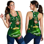 Patrick's Day Women Racerback Tank Shamrock Festival Style - Vibe Hoodie