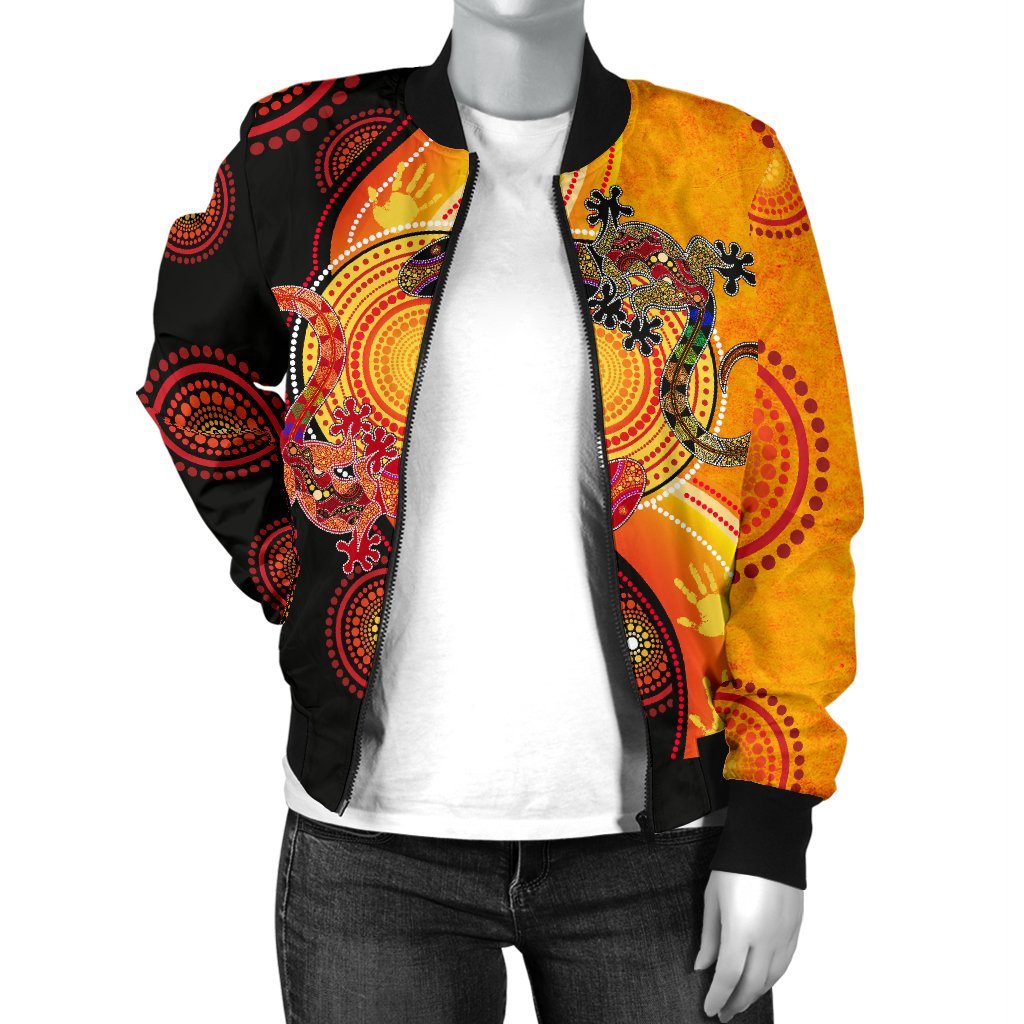 aboriginal-womens-bomber-jacket-couple-aboriginal-lizards
