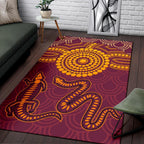 aboriginal-area-rug-aboriginal-snake-and-alligator