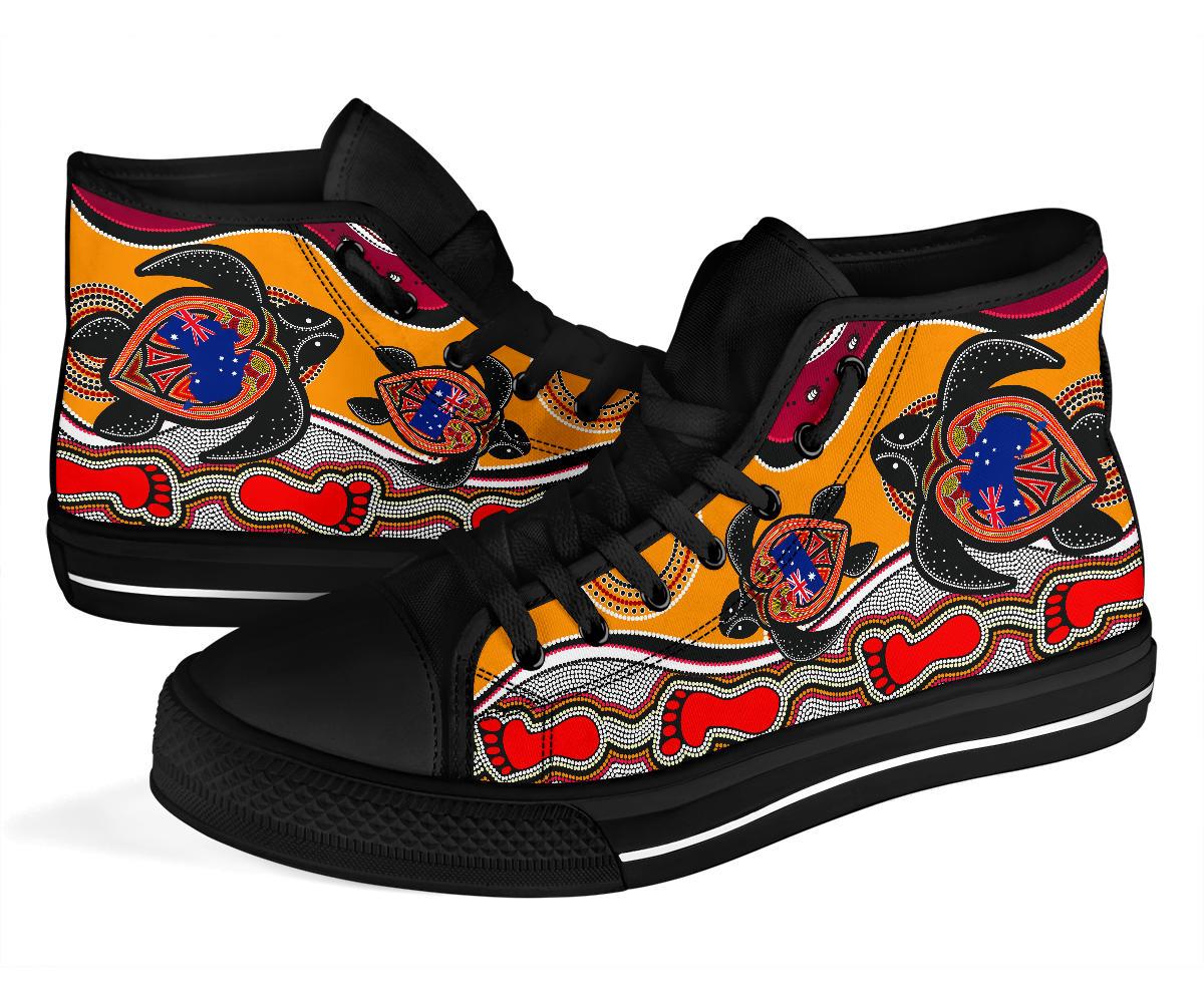 canvas-shoes-aboriginal-patterns-shoes-turtle-high-top