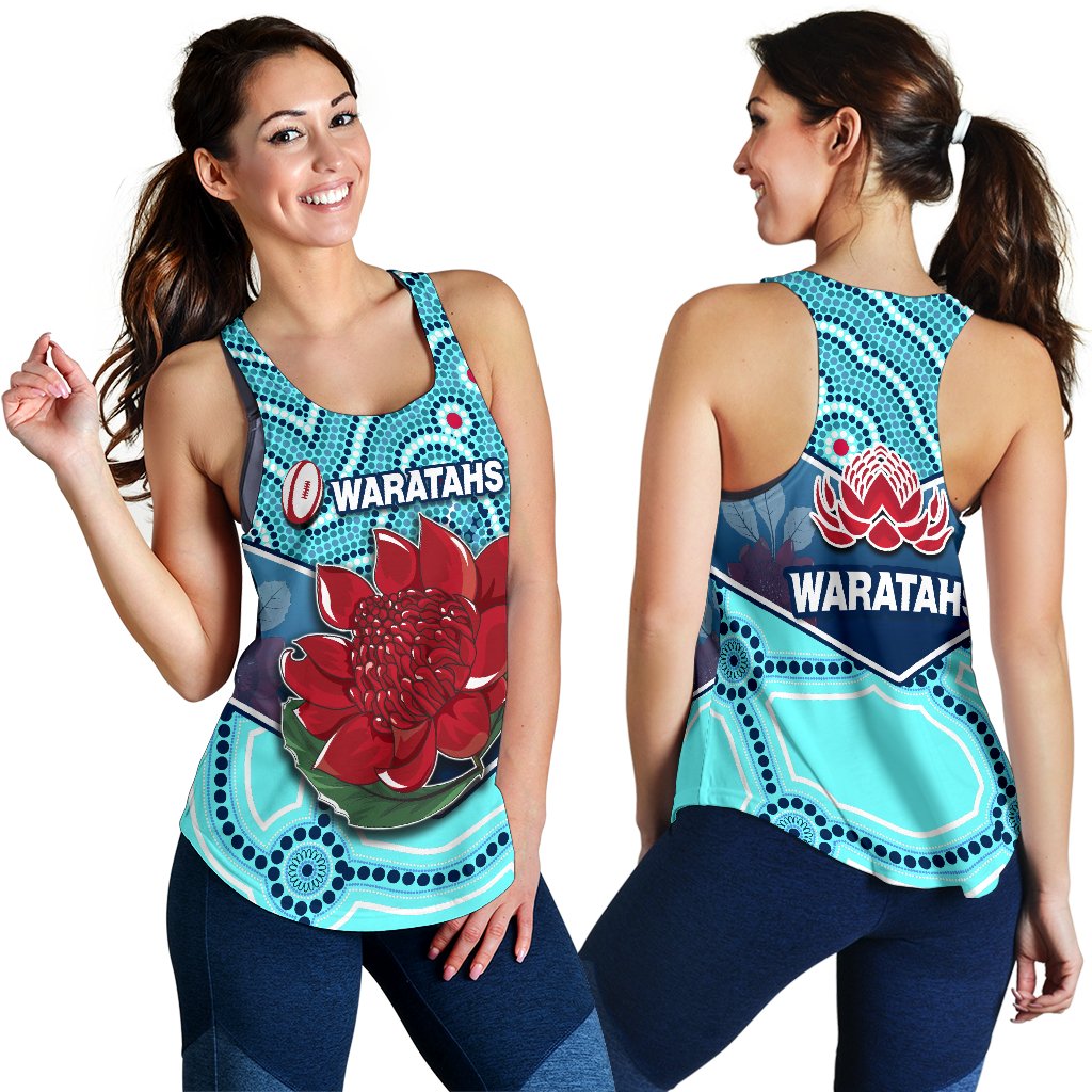New South Wales Rugby Women Racerback Tank Indigenous NSW - Waratahs - Vibe Hoodie