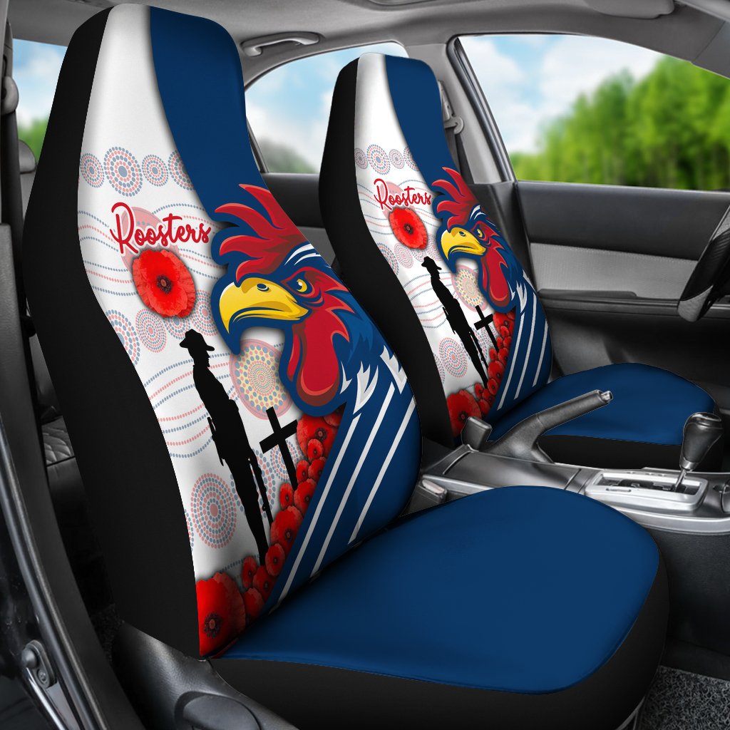 australia-roosters-car-seat-covers-anzac-day-three-tiles-style