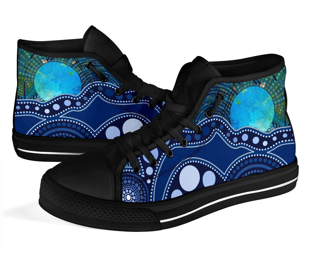 aboriginal-high-top-shoe-australia-indigenous-flag-circle-dot-painting-art-blue