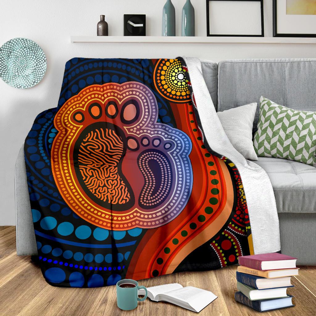 1st-australia-premium-blanket-aboriginal-mother-and-son-foot