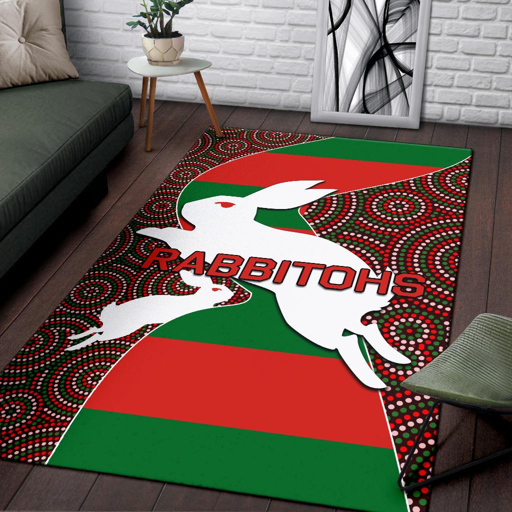 rabbitohs-area-rug