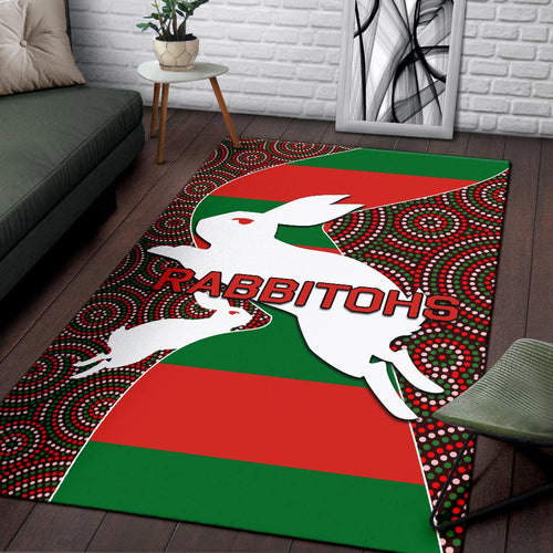 rabbitohs-area-rug