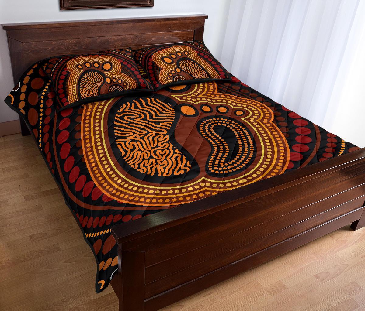 aboriginal-quilt-bed-set-aboriginal-footprint