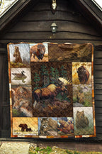 canada-animals-rustic-style-premium-quilt