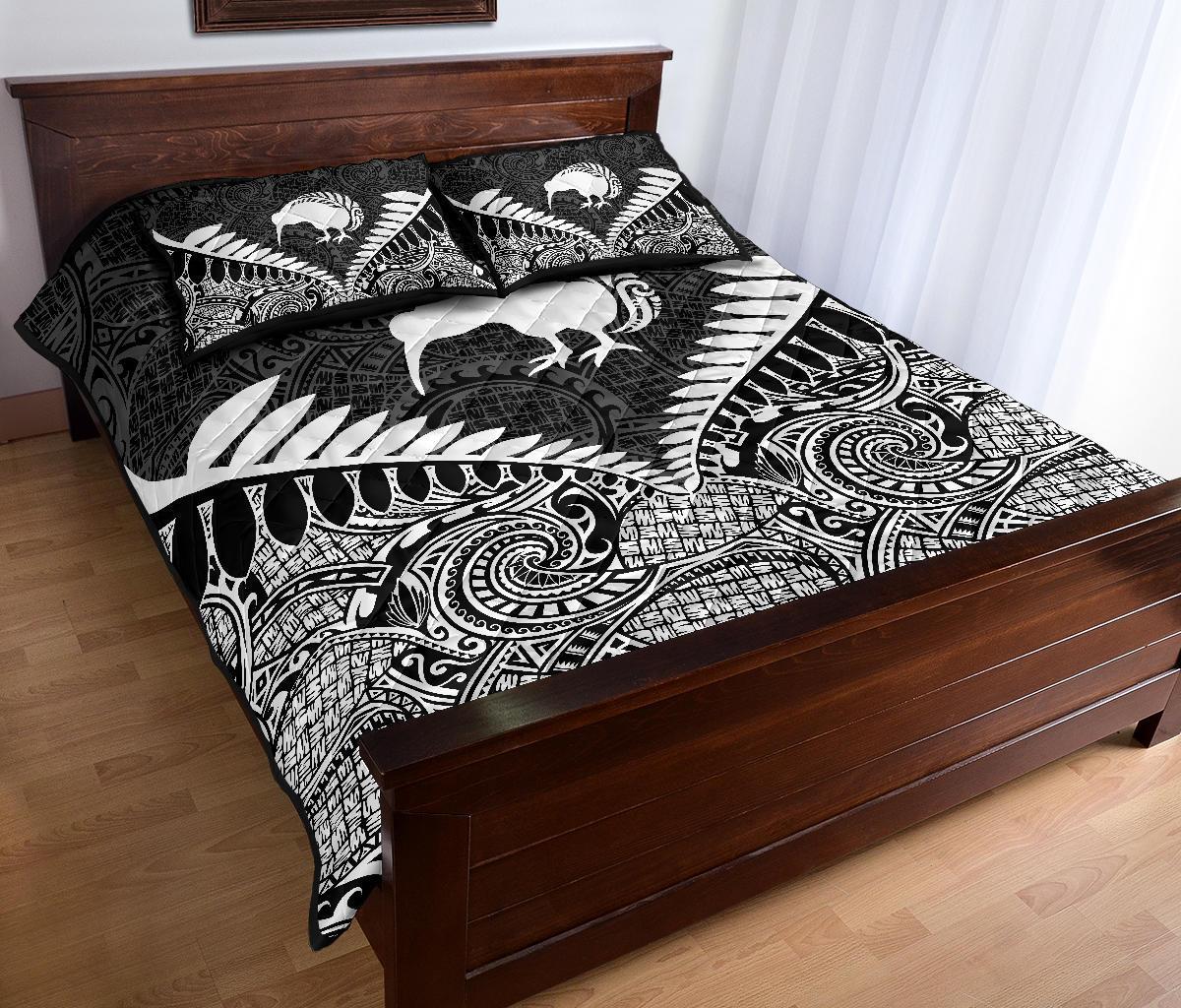 kiwi-silver-fern-classic-quilt-bed-set-white