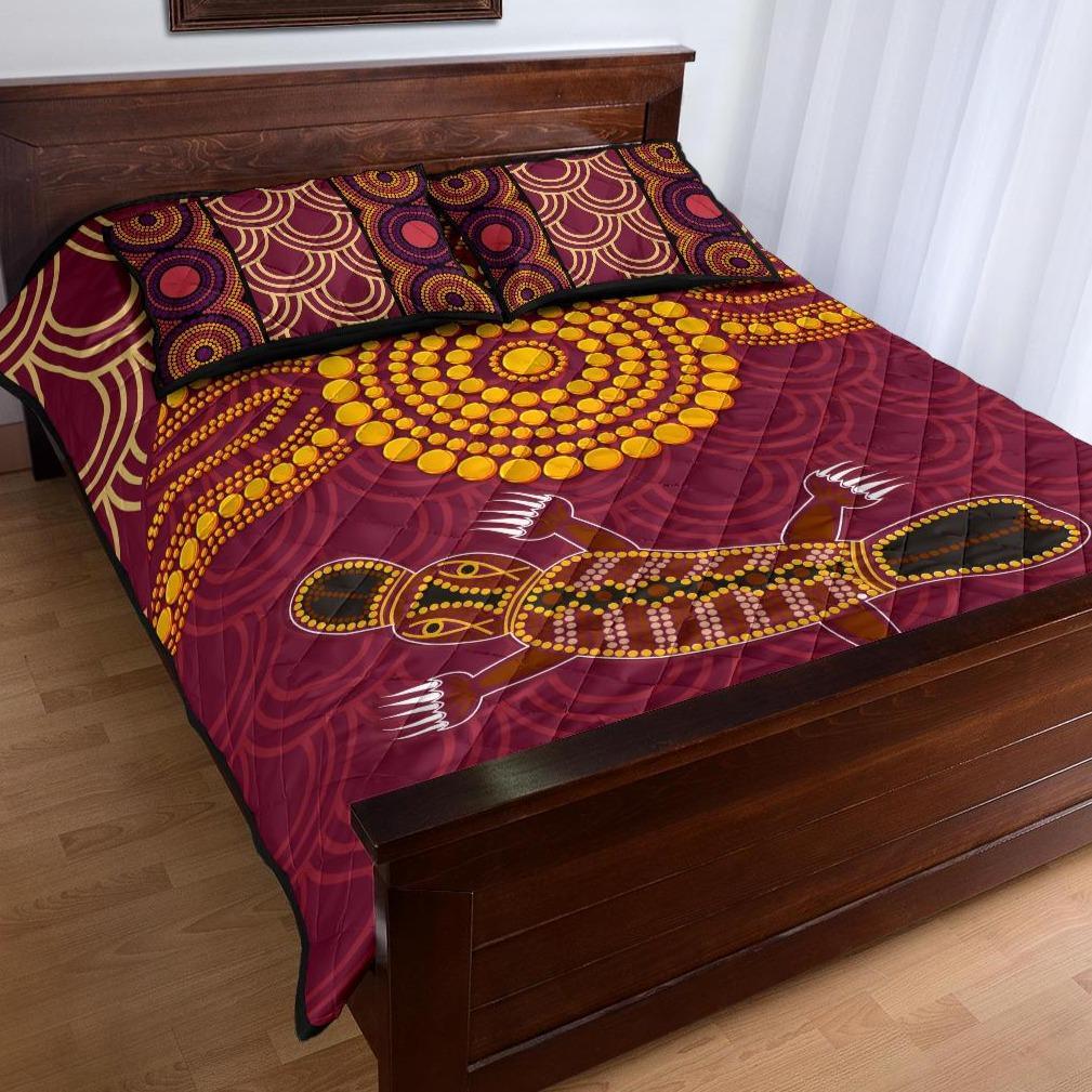 aboriginal-quilt-bed-set-aboriginal-platypus